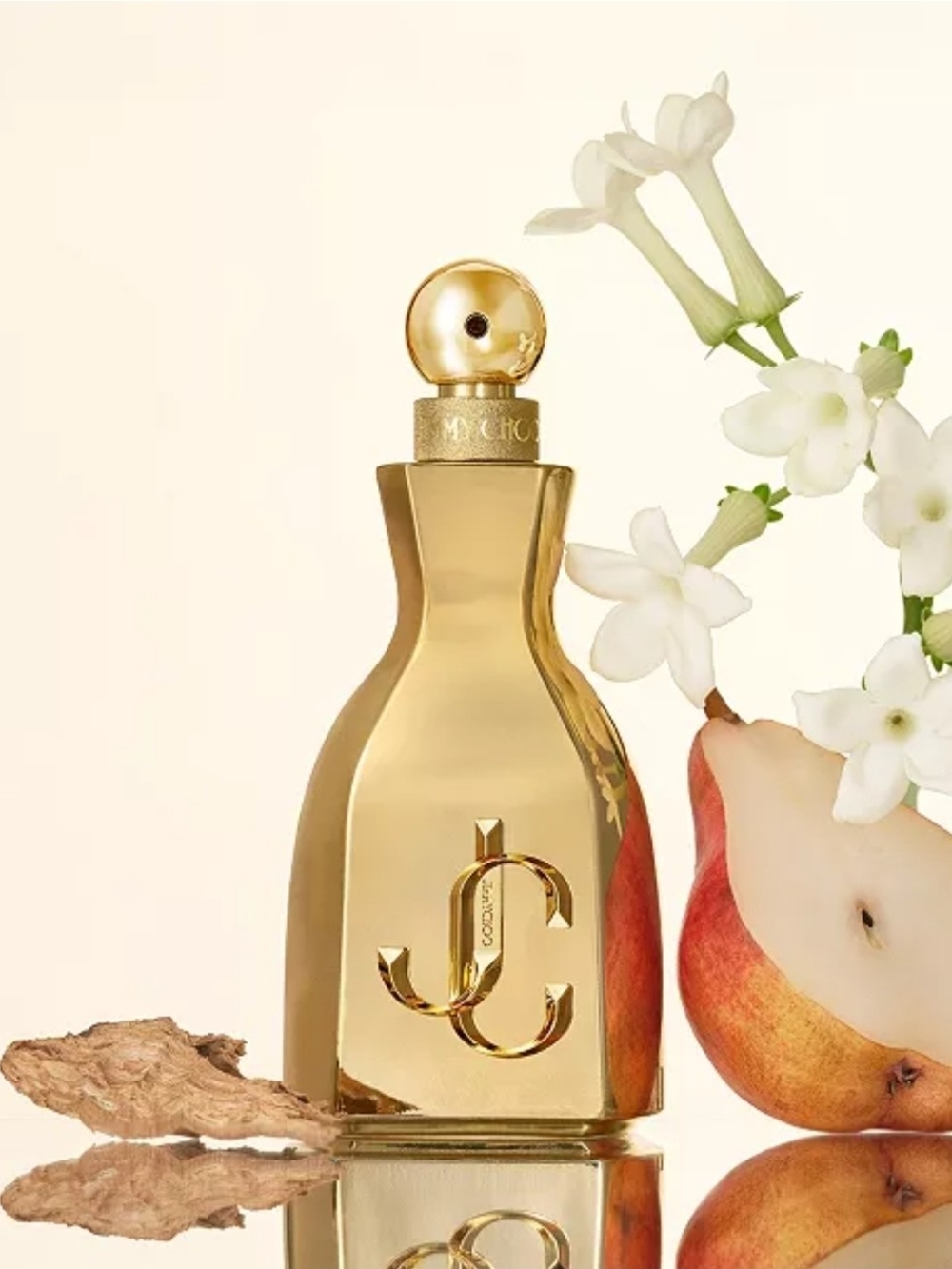 Jimmy Choo Gold Glass Bottle Perfume